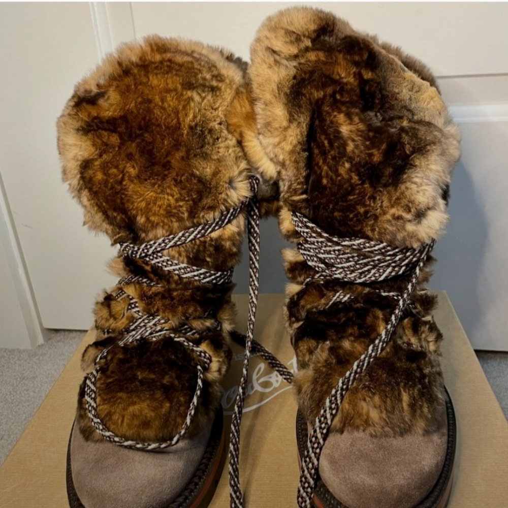 Christian Louboutin Fur Boots